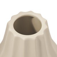 Pina Ceramic Matte White 7.5 Inch Tall Bulb Vase - Central Designs