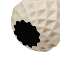 Pina Ceramic Matte White 7.5 Inch Tall Bulb Vase - Central Designs