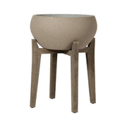 Patio Large Standing Urn - Brown Stone - Central Designs