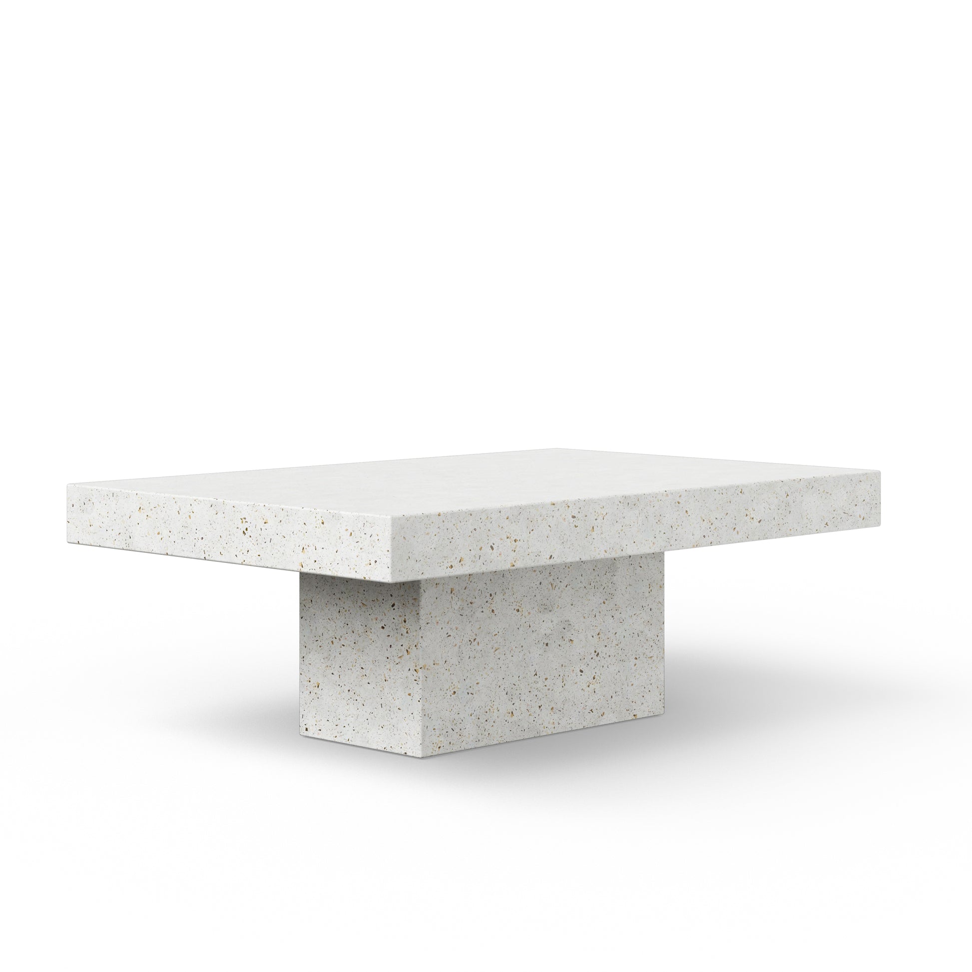Mixx - Una Rectangle Coffee Table - Ivory Terrazzo - Central Designs
