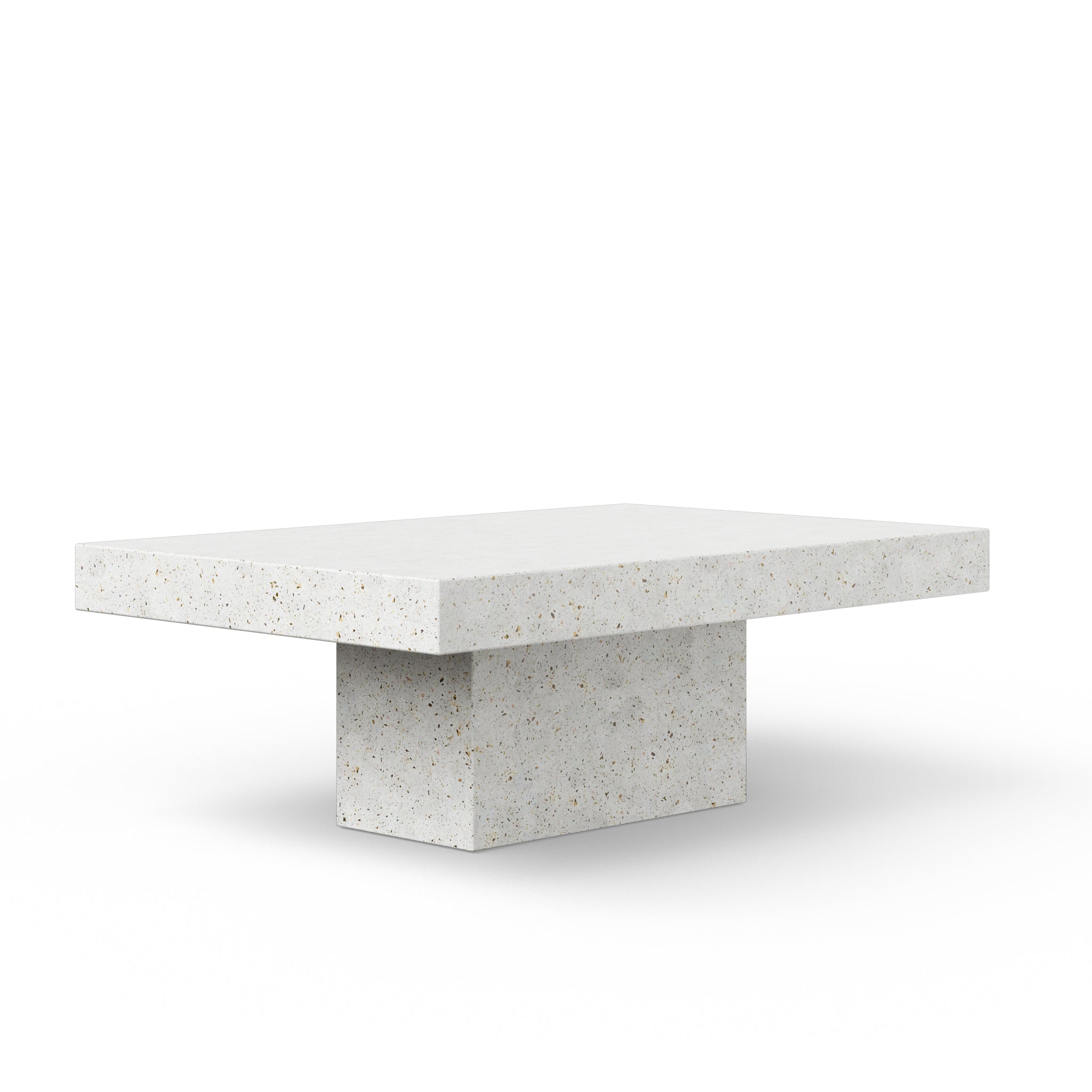 Mixx - Una Rectangle Coffee Table - Ivory Terrazzo - Central Designs