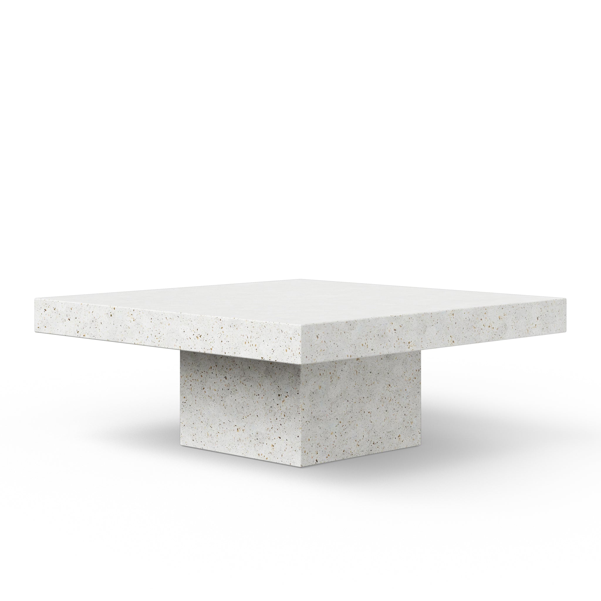Mixx - Una Square Coffee Table - Ivory Terrazzo - Central Designs