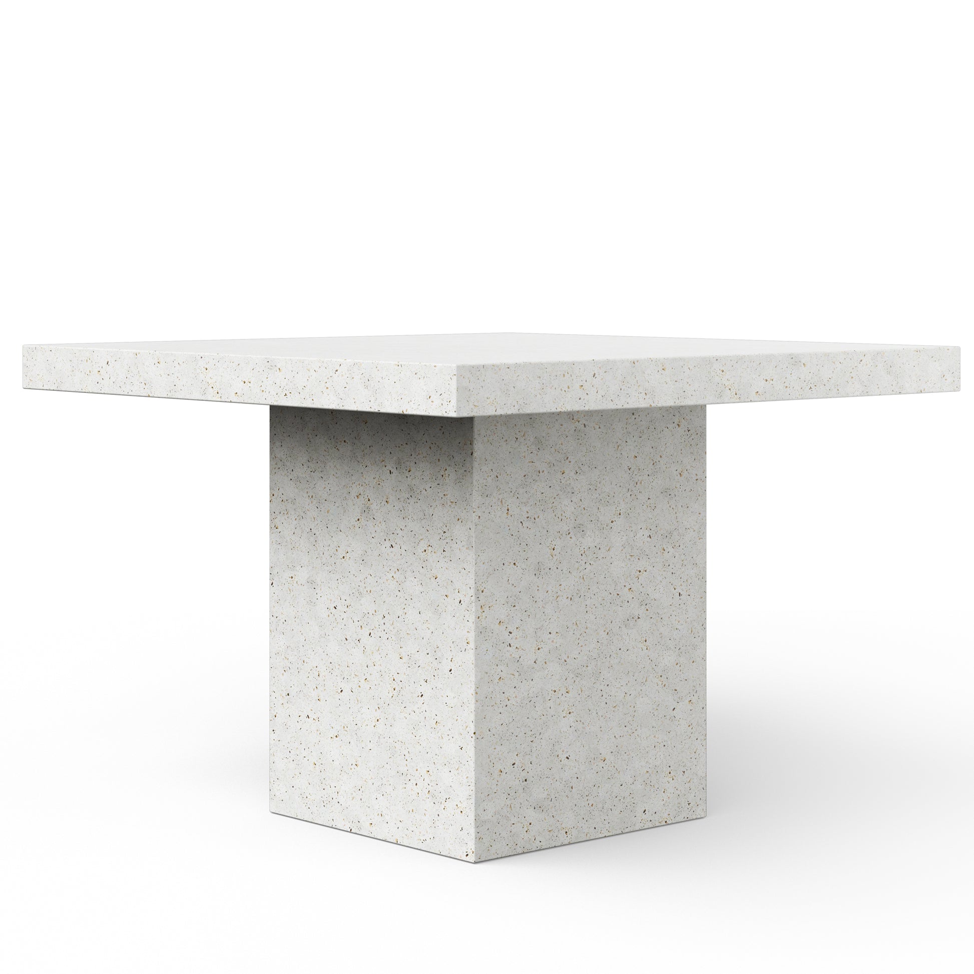 Mixx - Una - 59" Square Bar Height Dining Table - Ivory Terrazzo - Central Designs