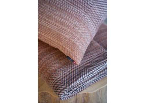 Nova Cushion Cover in Terracotta Gradient/Herringbone - Central Designs