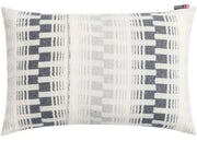Jade Cushion Cover in Grey Geometric Stripes