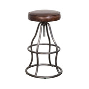 Bowie Stool - Vintage Brown Leather - Central Designs