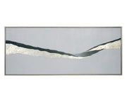 Frequency - 72" X 30" - Silver Floater Frame - Central Designs