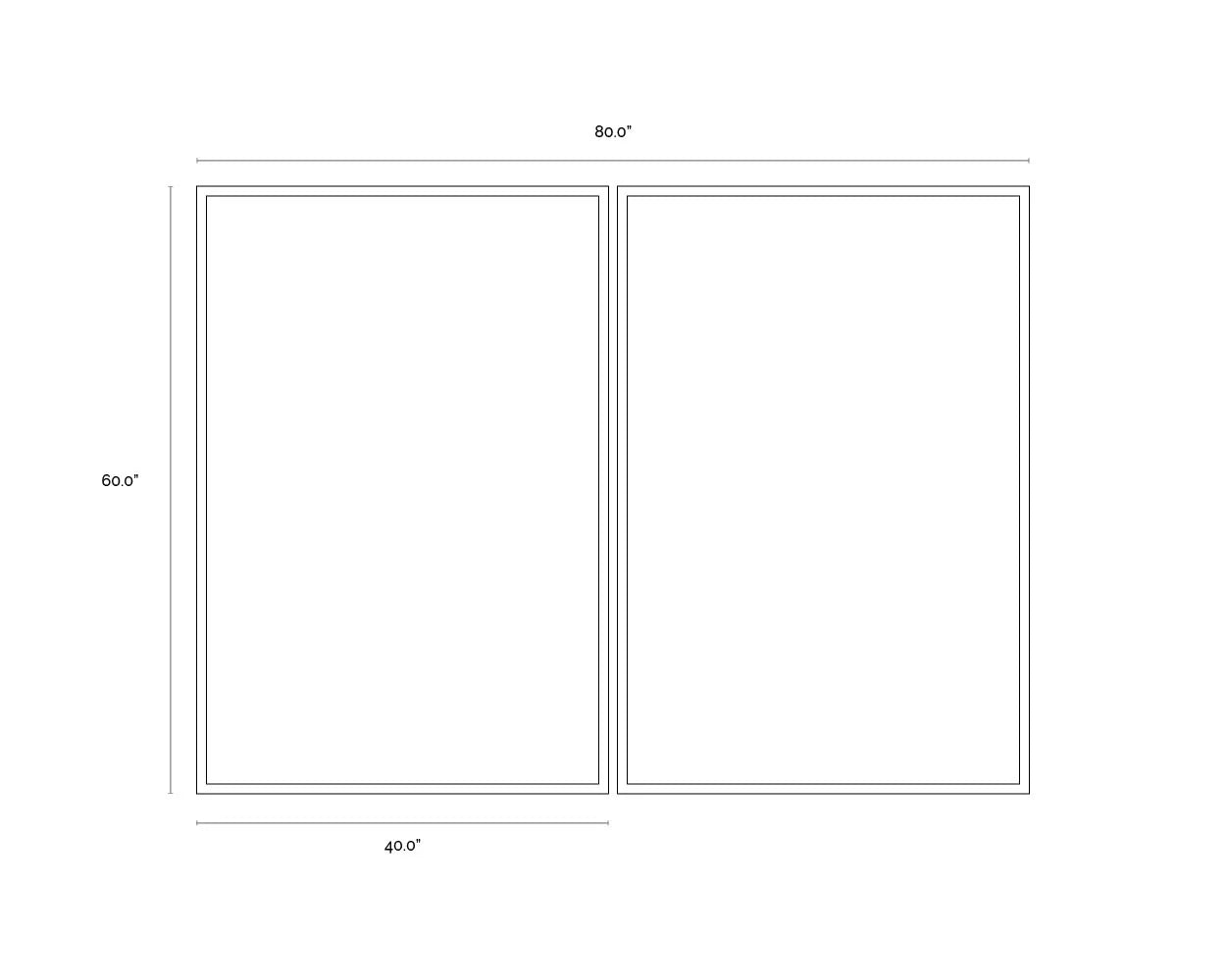 Opposites Attract (set of 2) - 40" X 60"