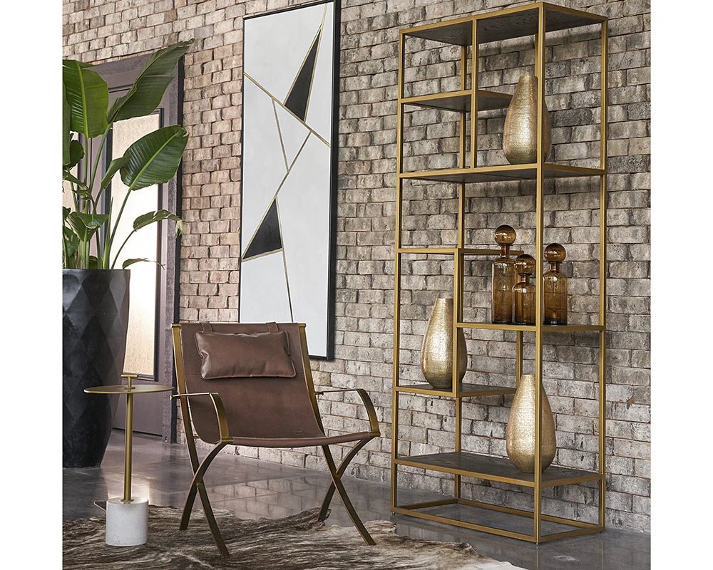 Geometric Relation - 72" X 30" - Black Floater Frame - Central Designs