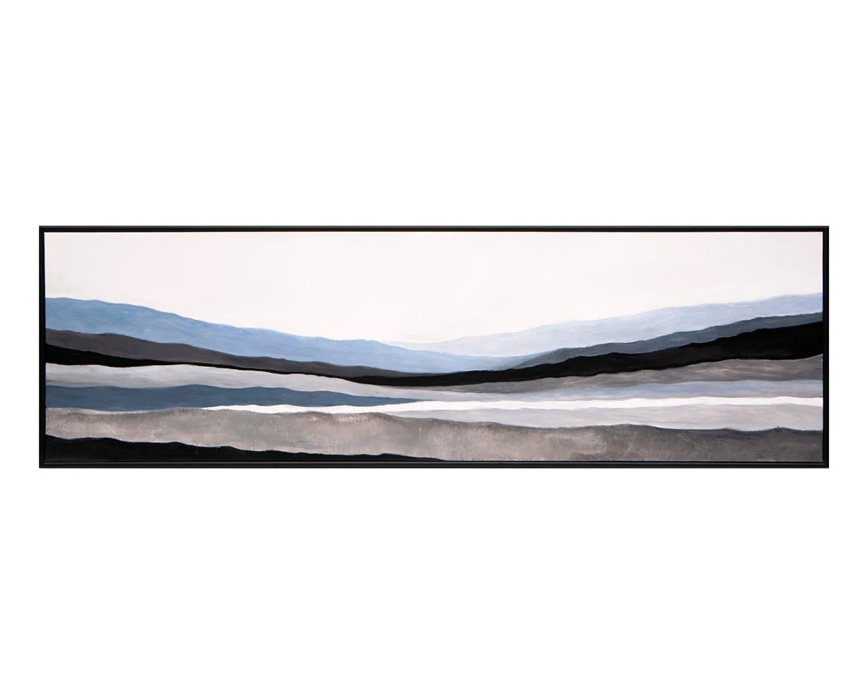 Mystic Landscape - 72" X 22" - Black Floater Frame - Central Designs