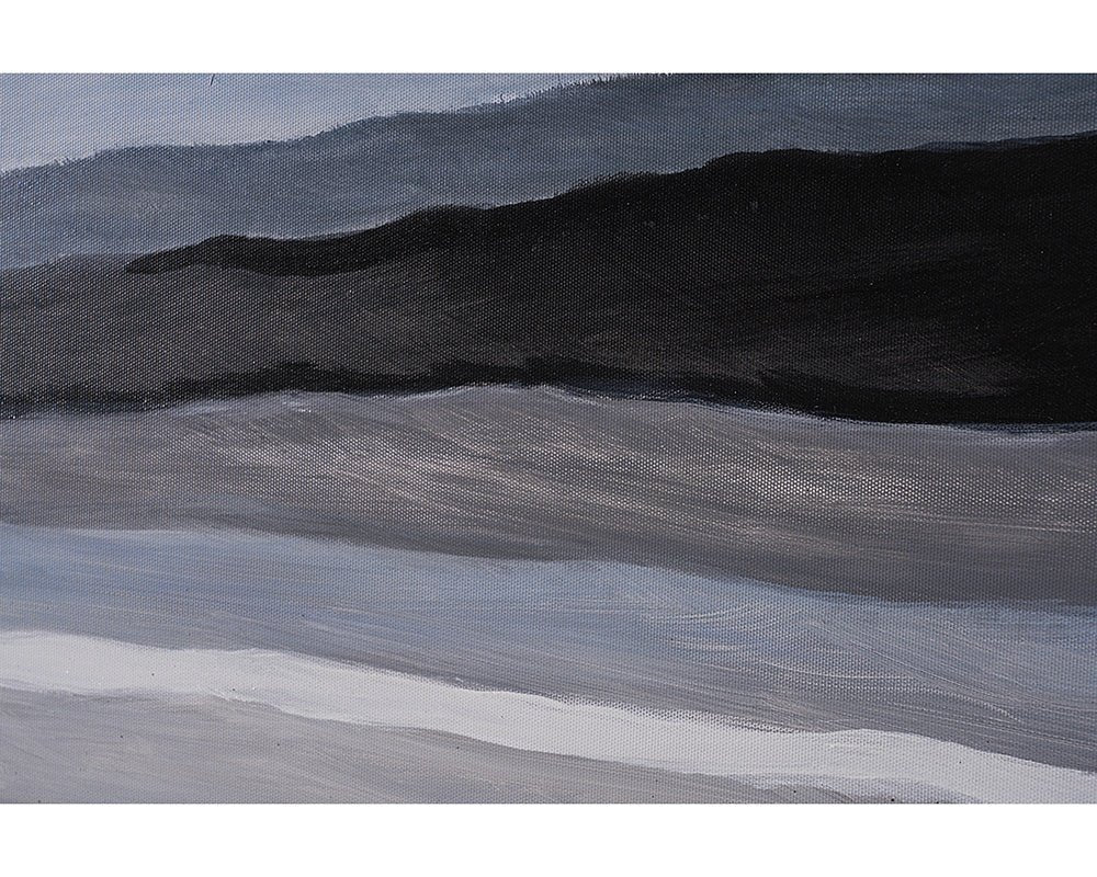 Mystic Landscape - 72" X 22" - Black Floater Frame - Central Designs