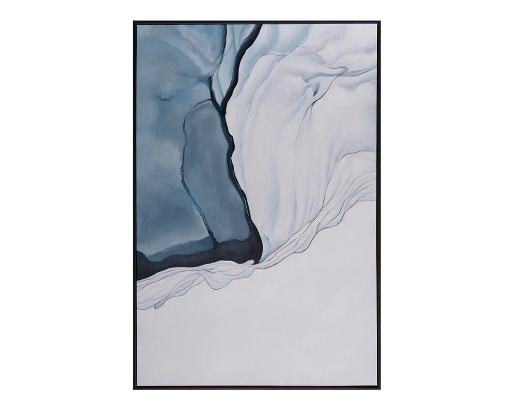 Glacial Rock - 48" X 72" - Black Floater Frame - Central Designs