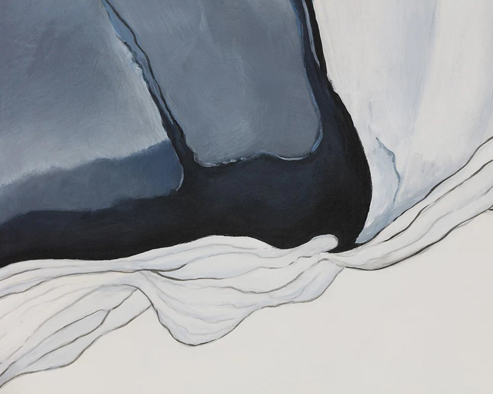 Glacial Rock - 48" X 72" - Black Floater Frame - Central Designs