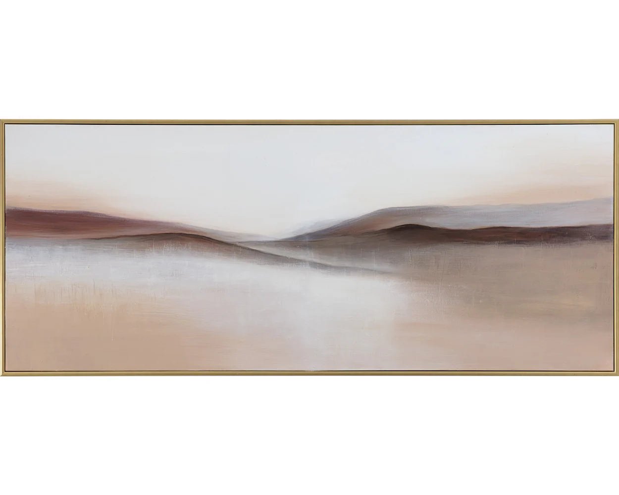 Desert Sands - 72" X 30" - Gold Floater Frame - Central Designs