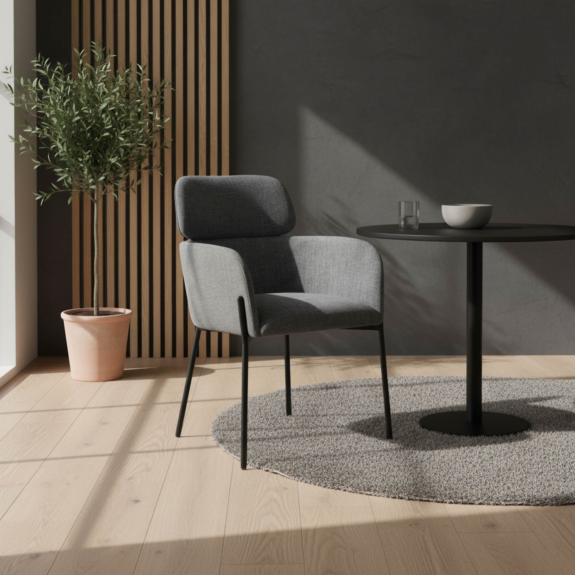 Allegra Dining Chair - Graphite