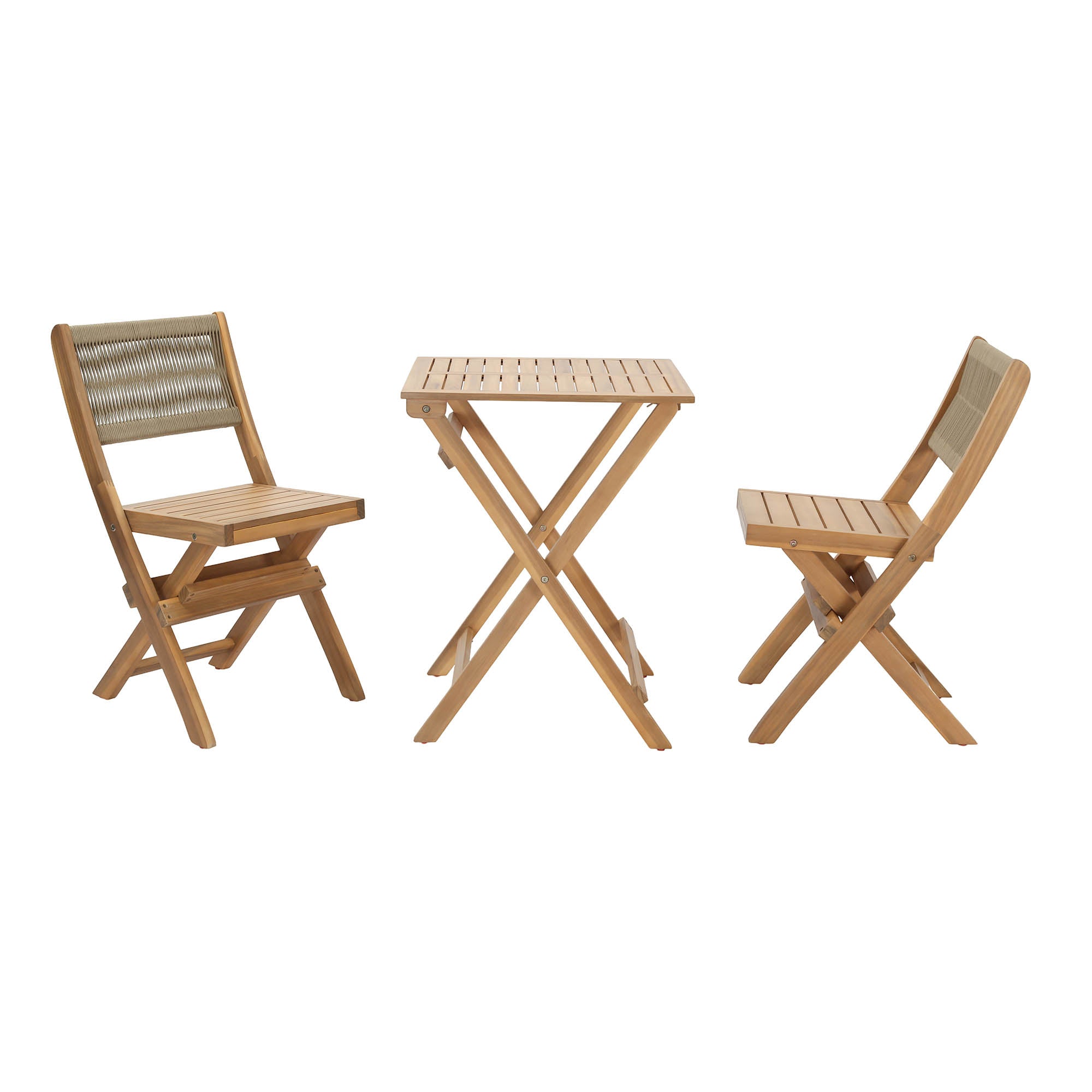 Balcony Outdoor - Foldable Bistro Set (1 Table & 2 Chairs)