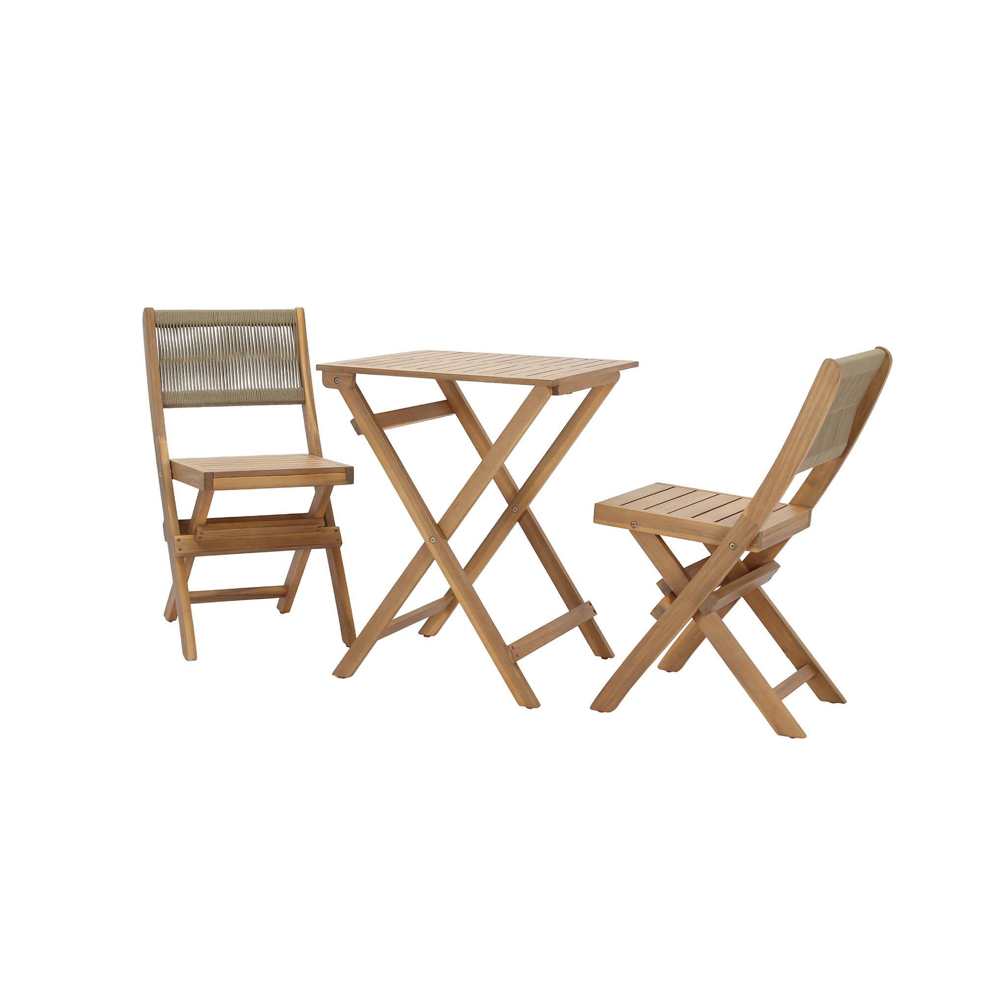 Balcony Outdoor - Foldable Bistro Set (1 Table & 2 Chairs)