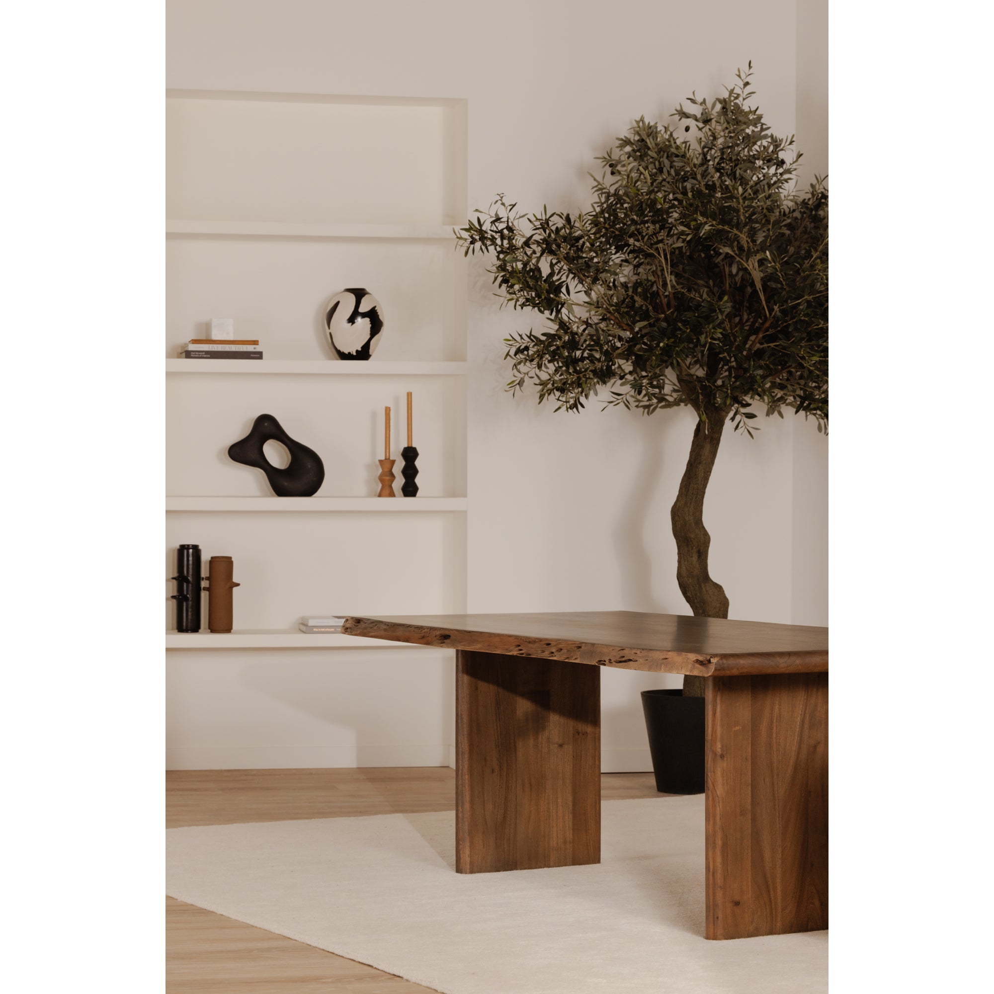 Lila Large Dining Table Brown - Central Designs