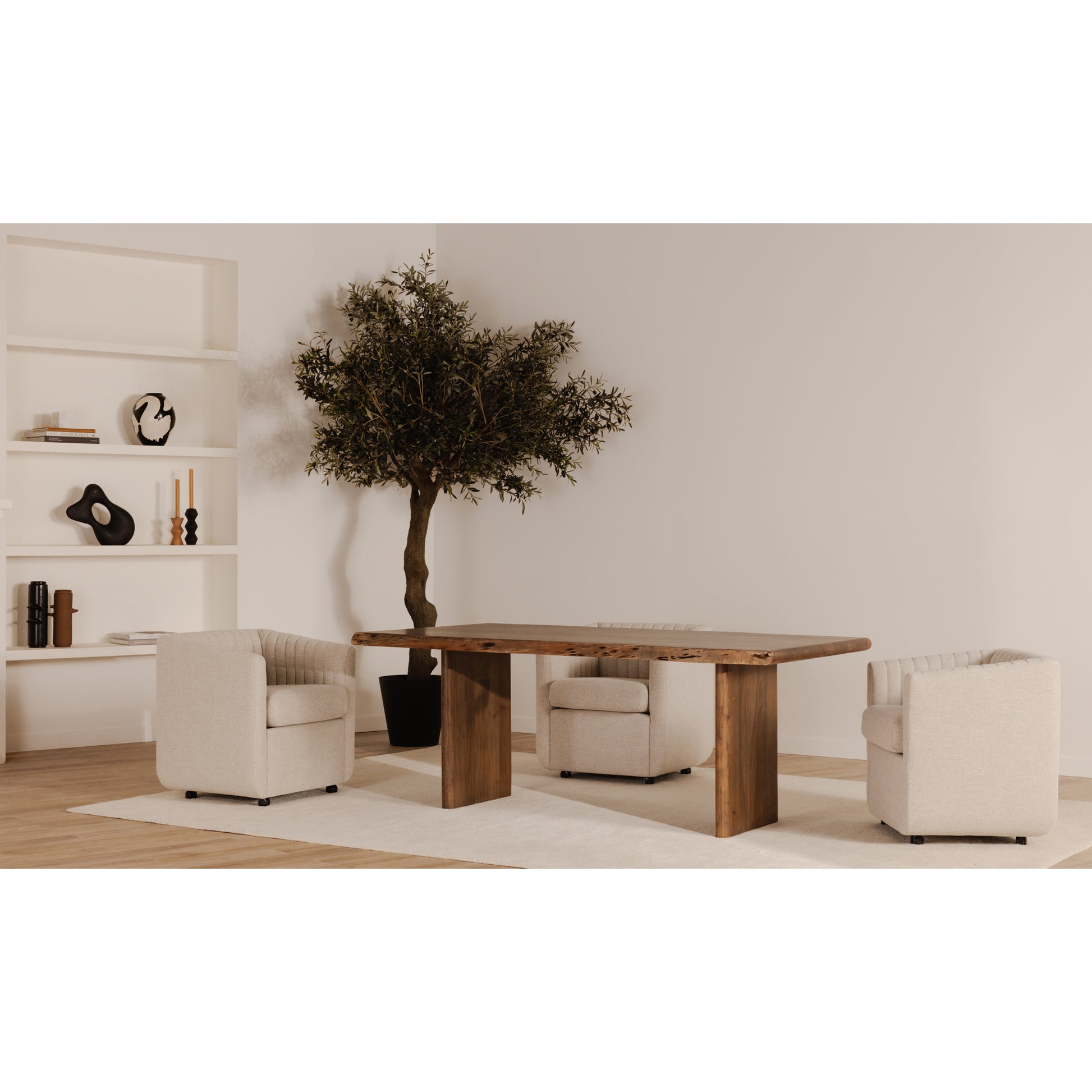 Lila Large Dining Table Brown - Central Designs