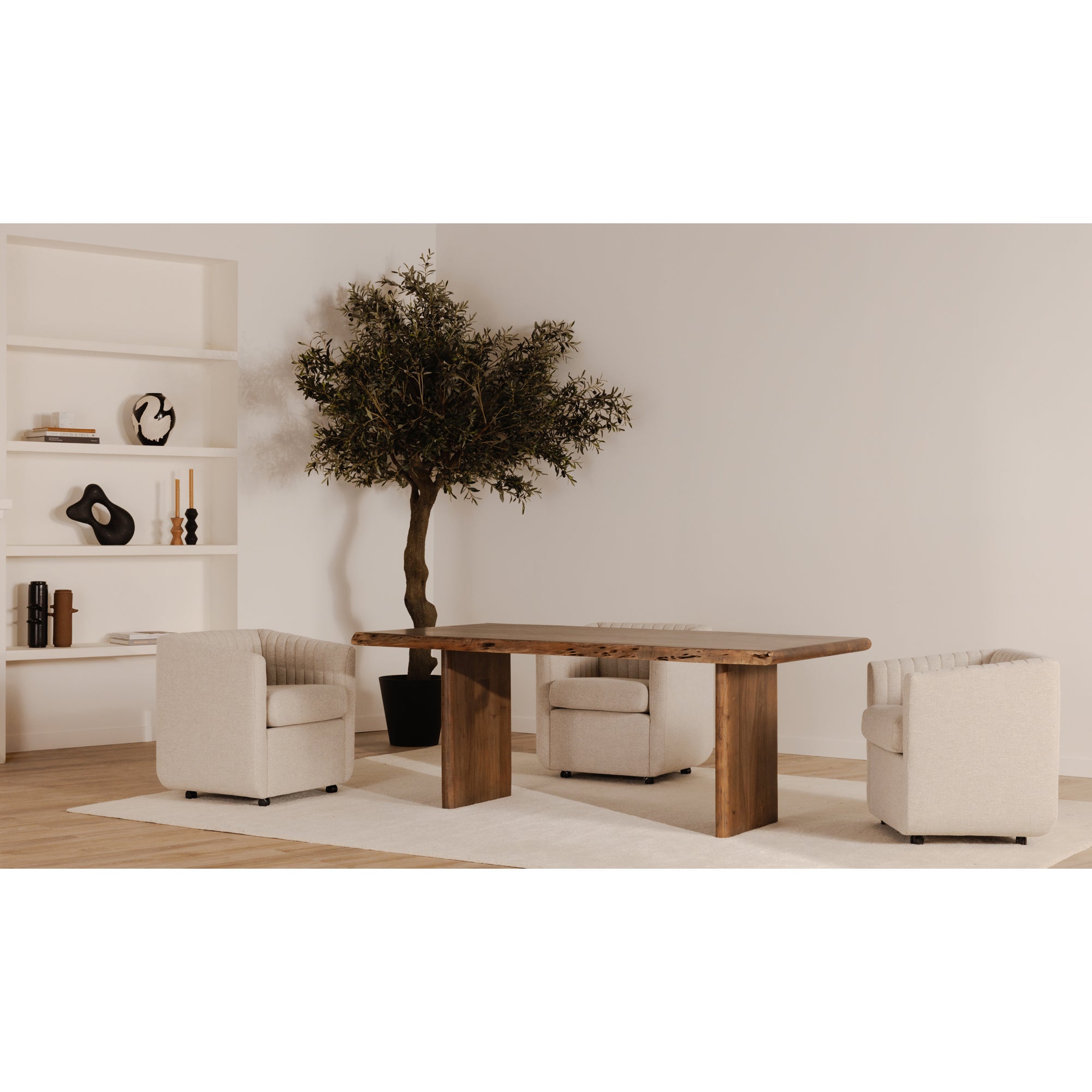 Lila Large Dining Table Brown - Central Designs