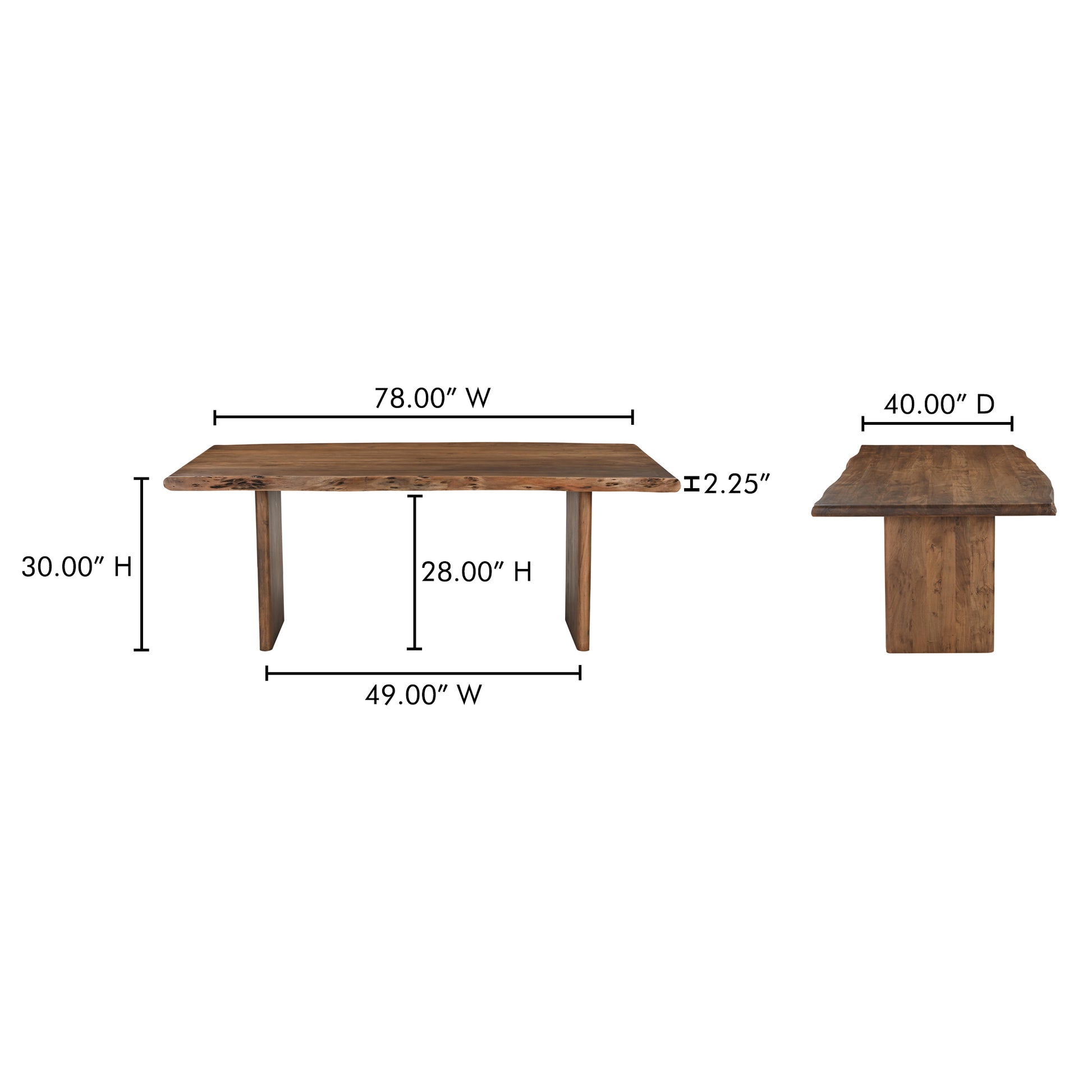 Lila Small Dining Table Brown - Central Designs