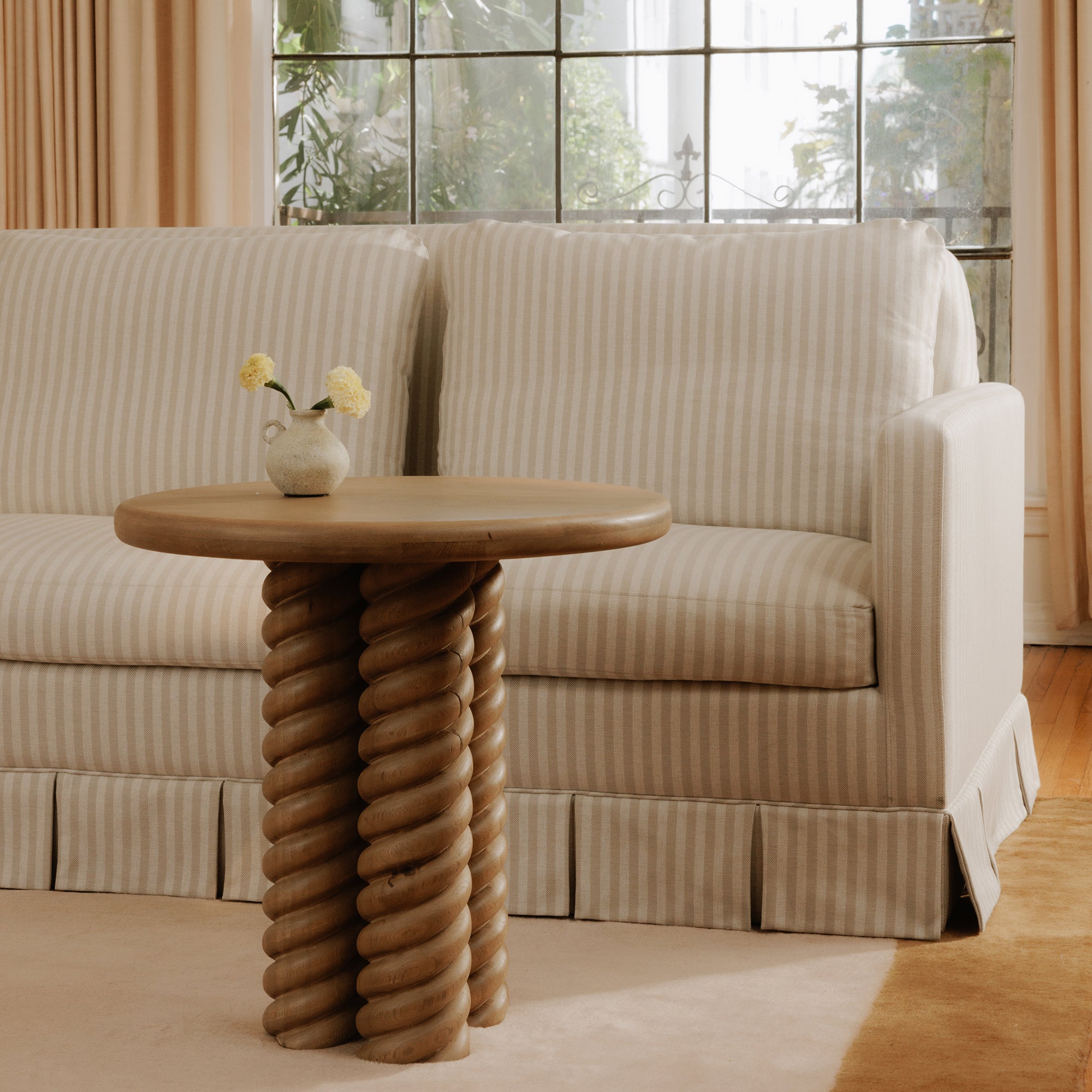 Treccia Side Table Oak