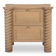 Treccia 2 Drawer Nightstand Oak