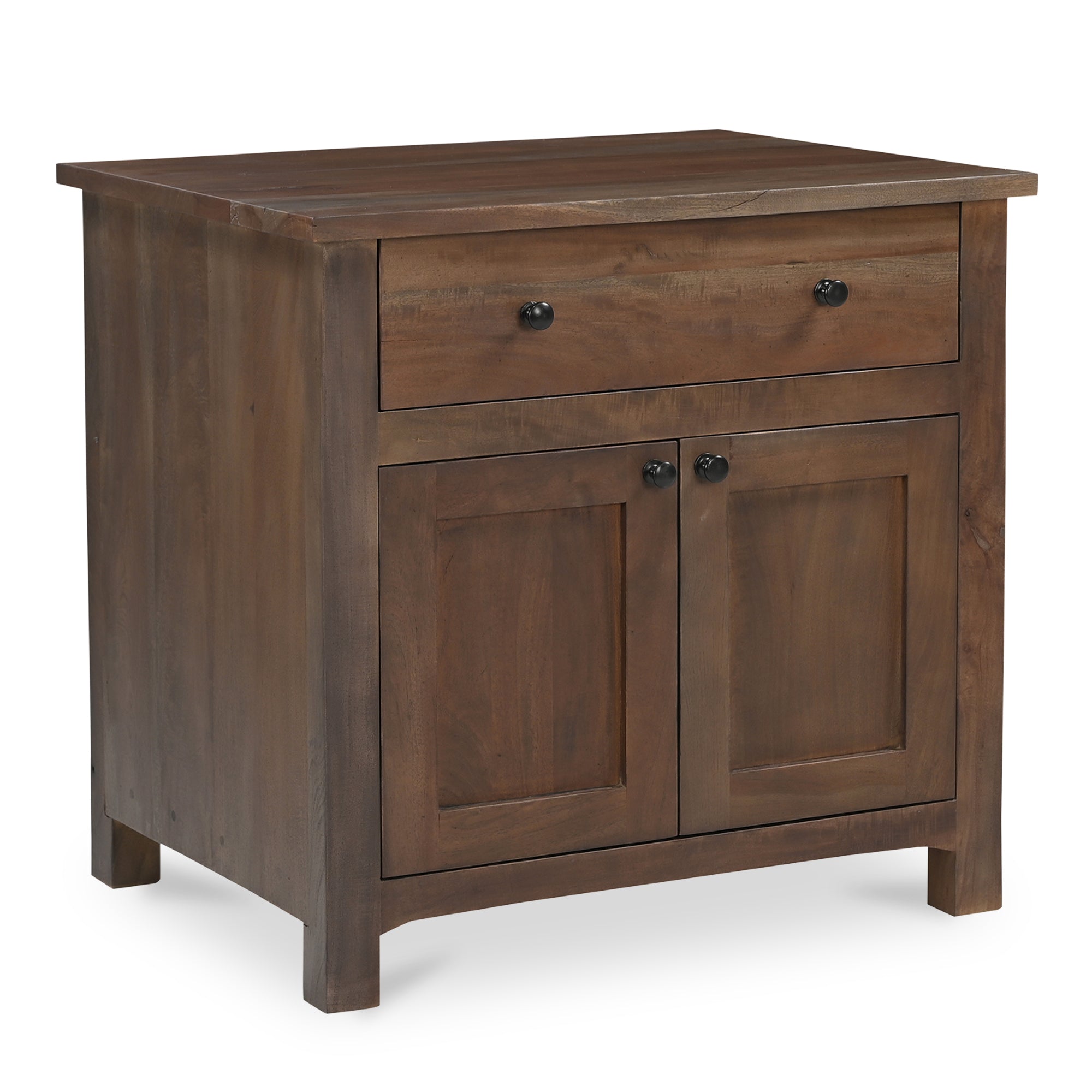 Gene Charging Nightstand Dark Brown