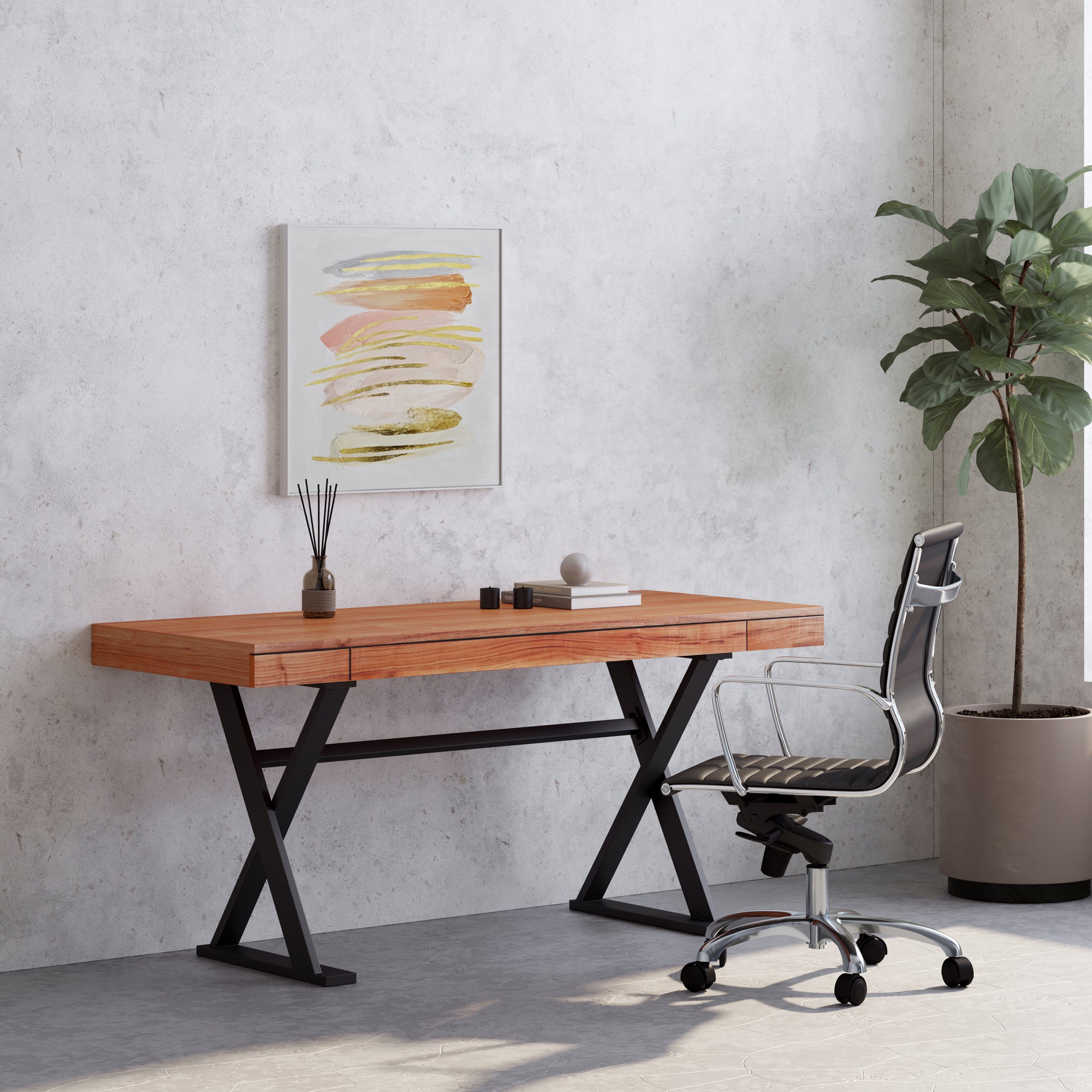 Profecto Desk Natural Oak - Central Designs