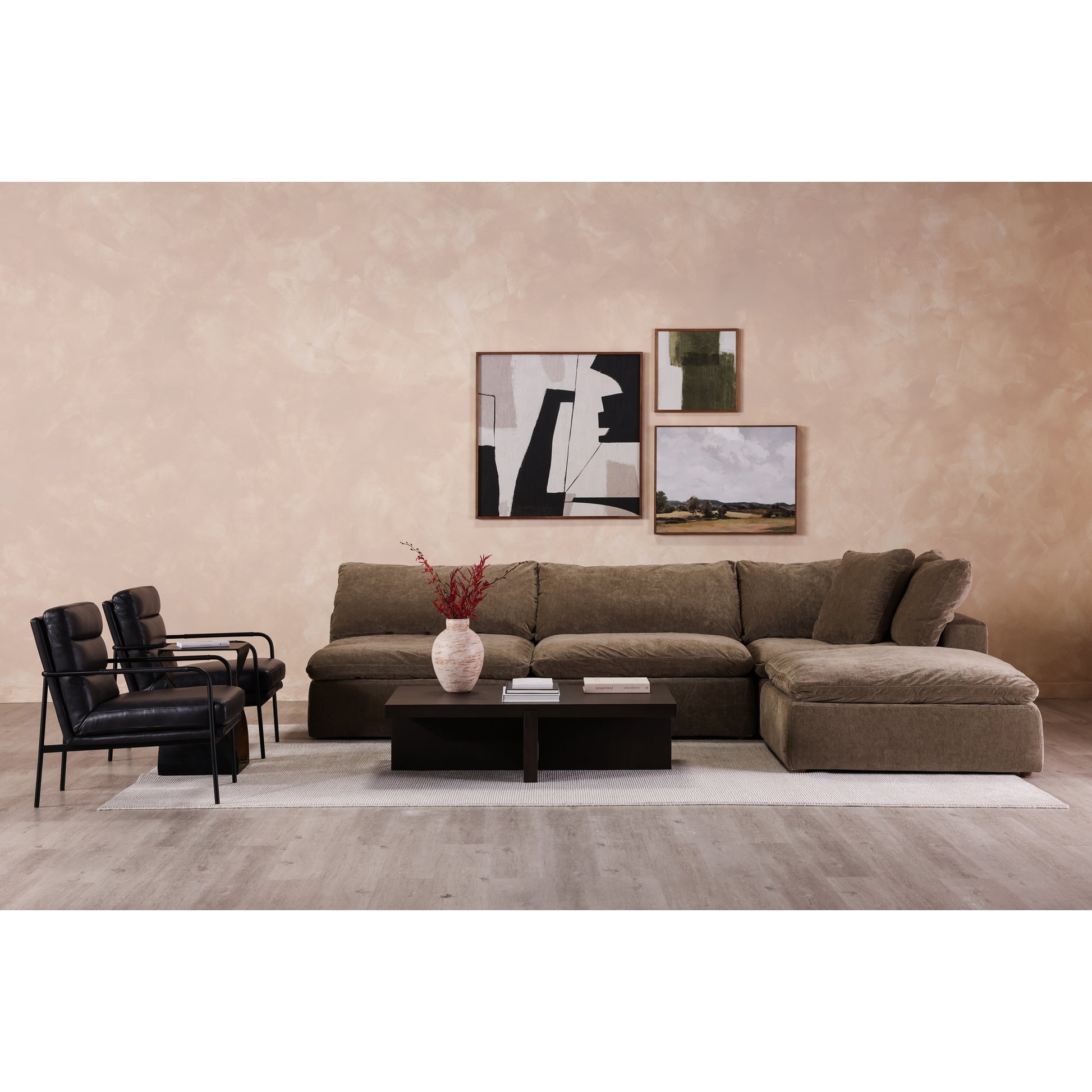 Folke Rectangular Coffee Table Dark Brown - Central Designs