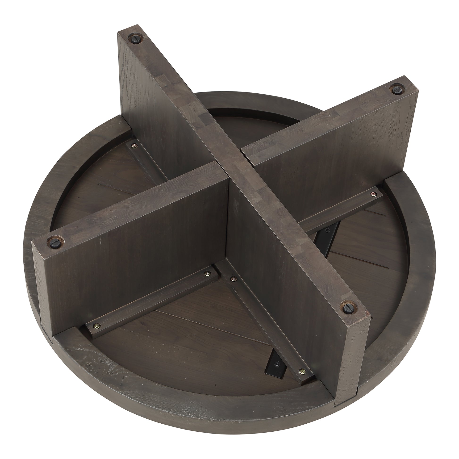 Folke Round Coffee Table Dark Brown - Central Designs