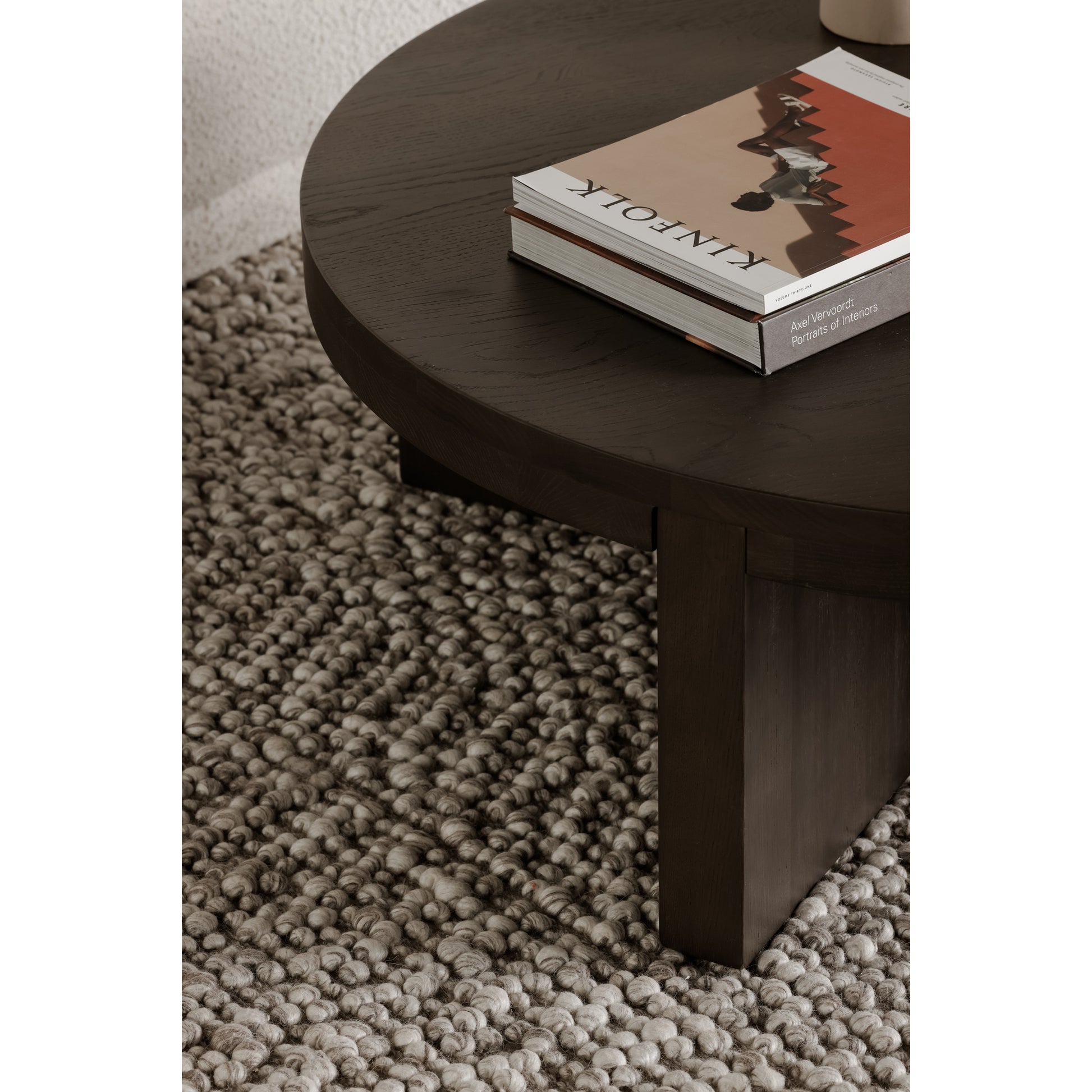Folke Round Coffee Table Dark Brown - Central Designs