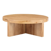 Folke Round Coffee Table Natural Oak - Central Designs
