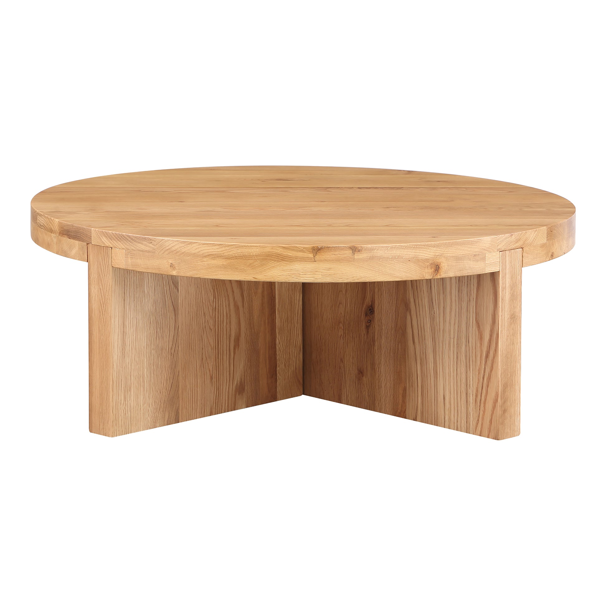 Folke Round Coffee Table Natural Oak - Central Designs