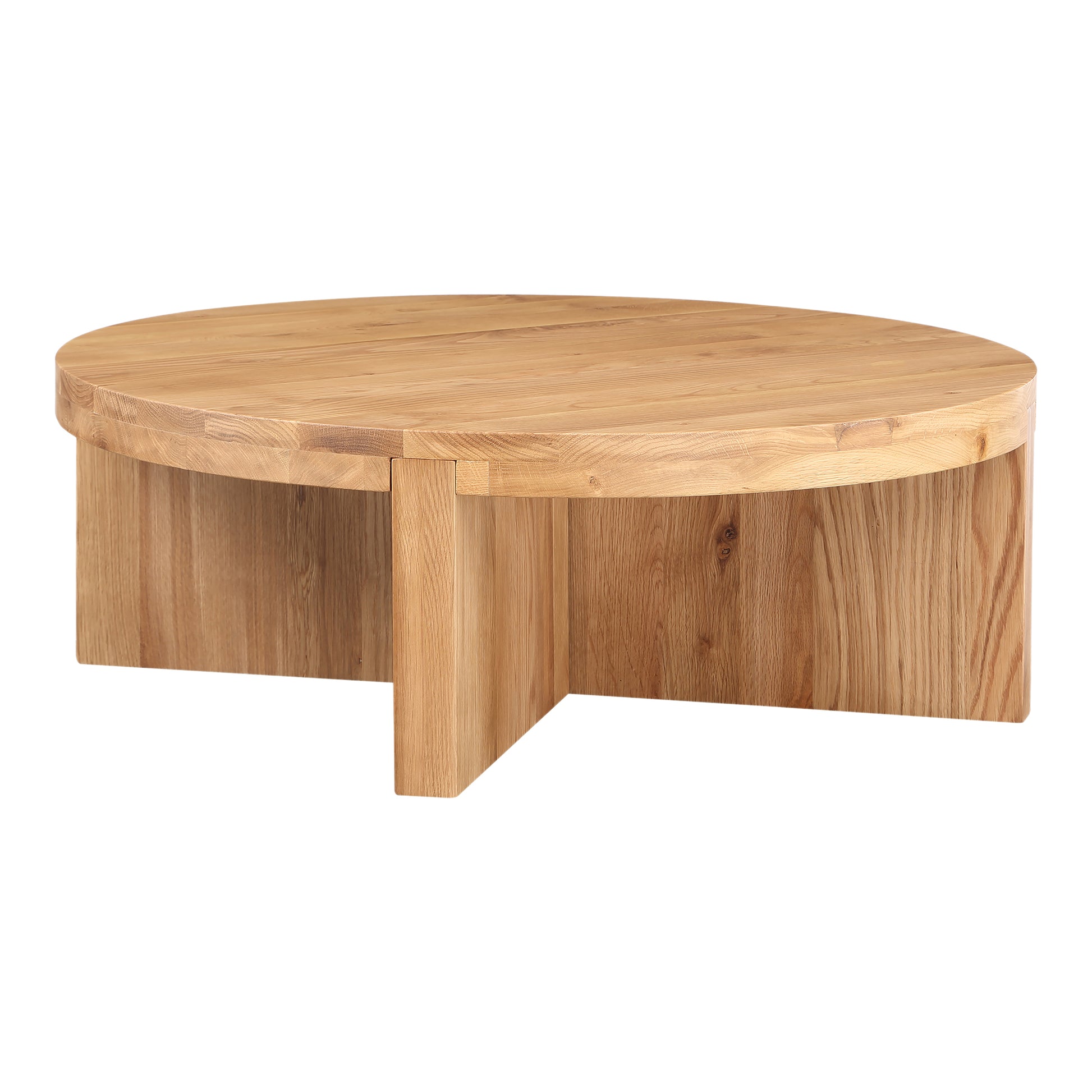 Folke Round Coffee Table Natural Oak - Central Designs