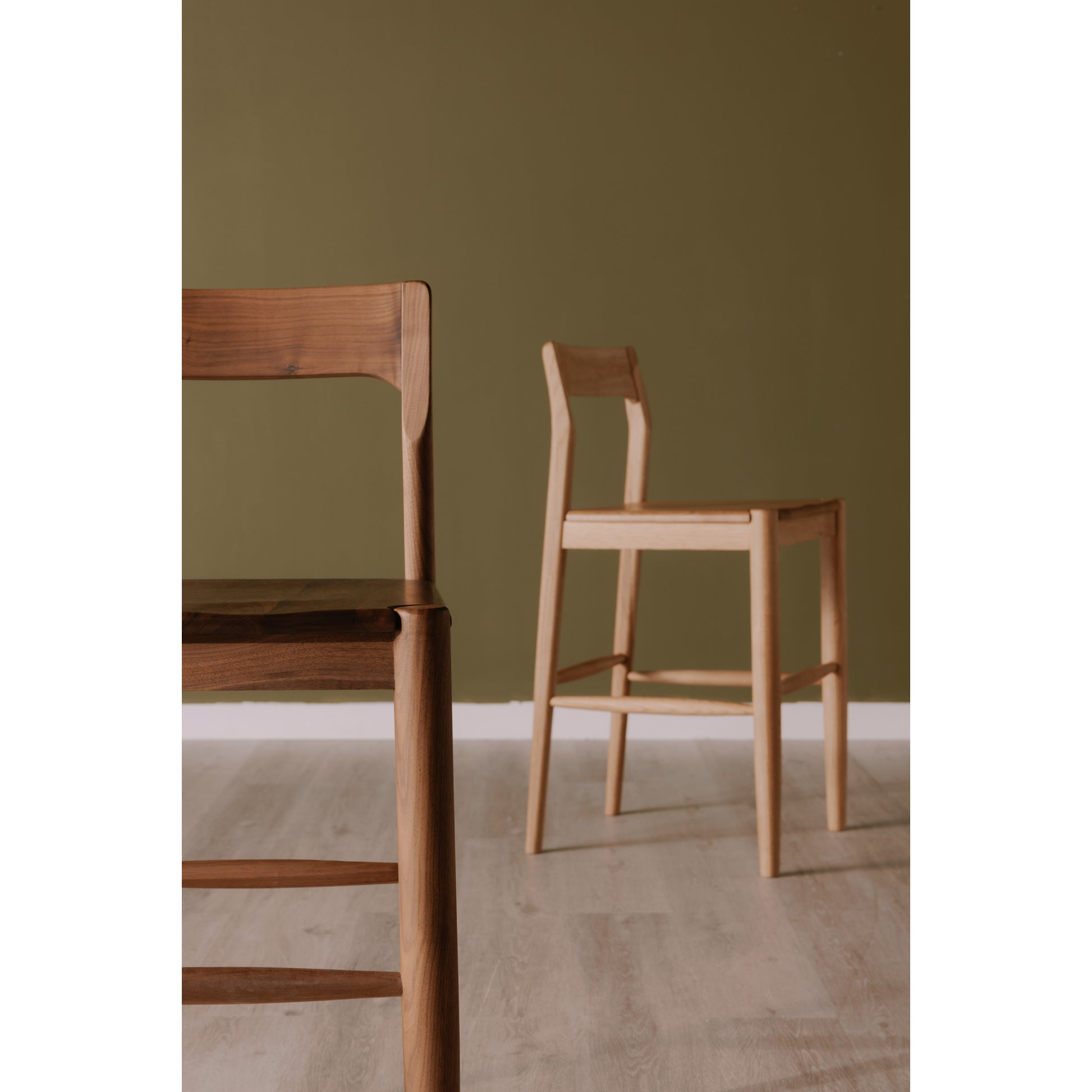 Owing Counter Stool Walnut Brown - Central Designs