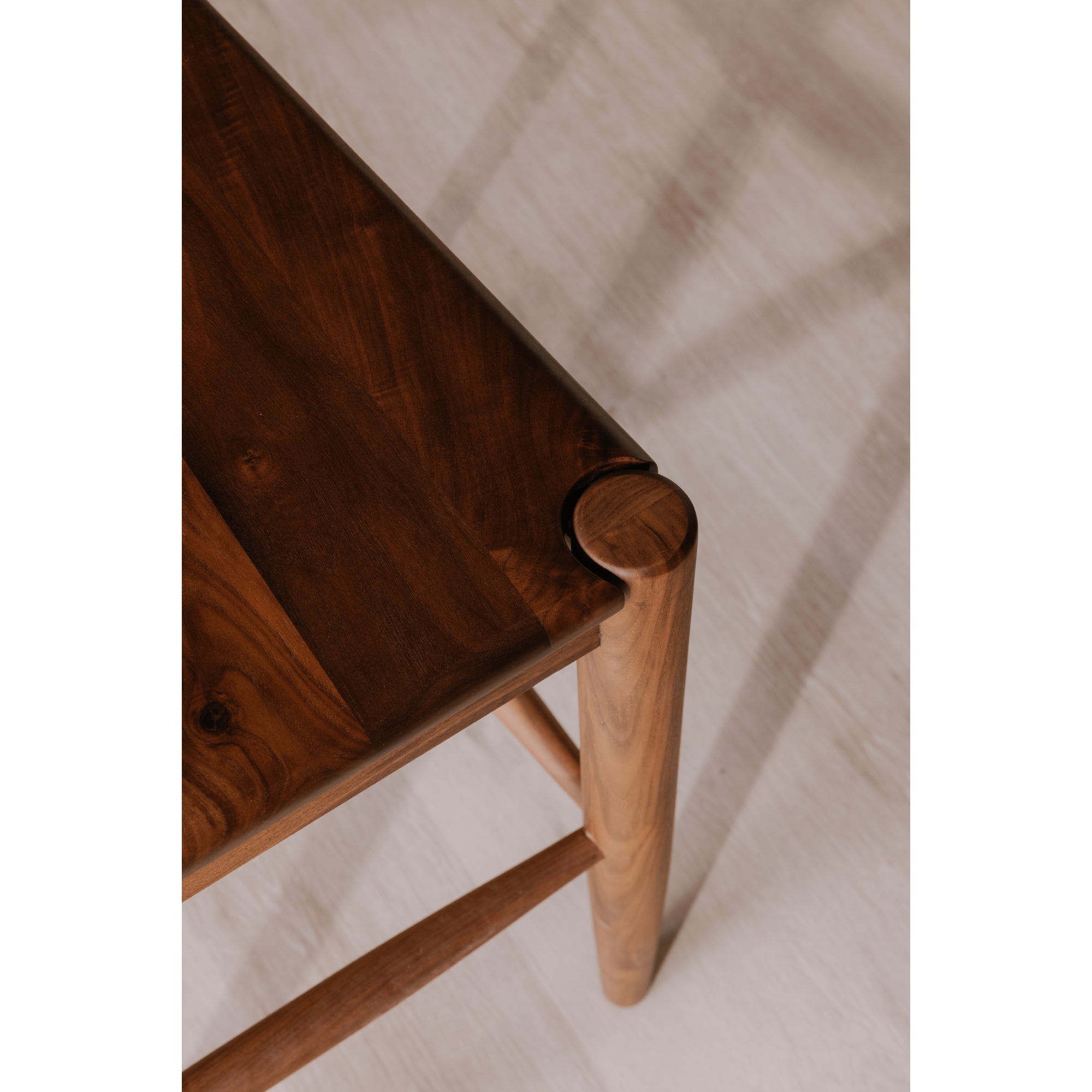 Owing Counter Stool Walnut Brown - Central Designs