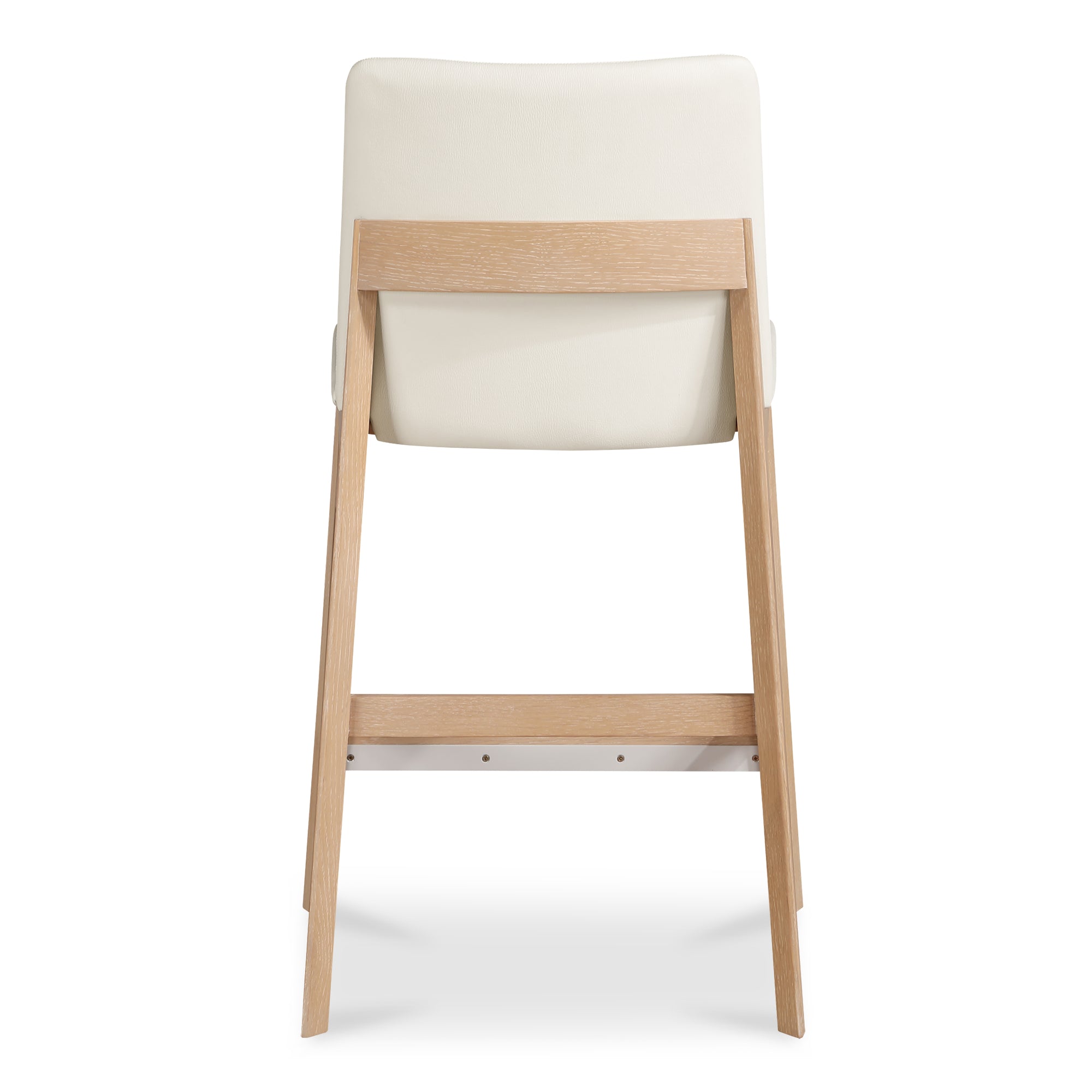 Deco Oak Counter Stool White PVC - Central Designs