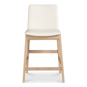 Deco Oak Counter Stool White PVC - Central Designs