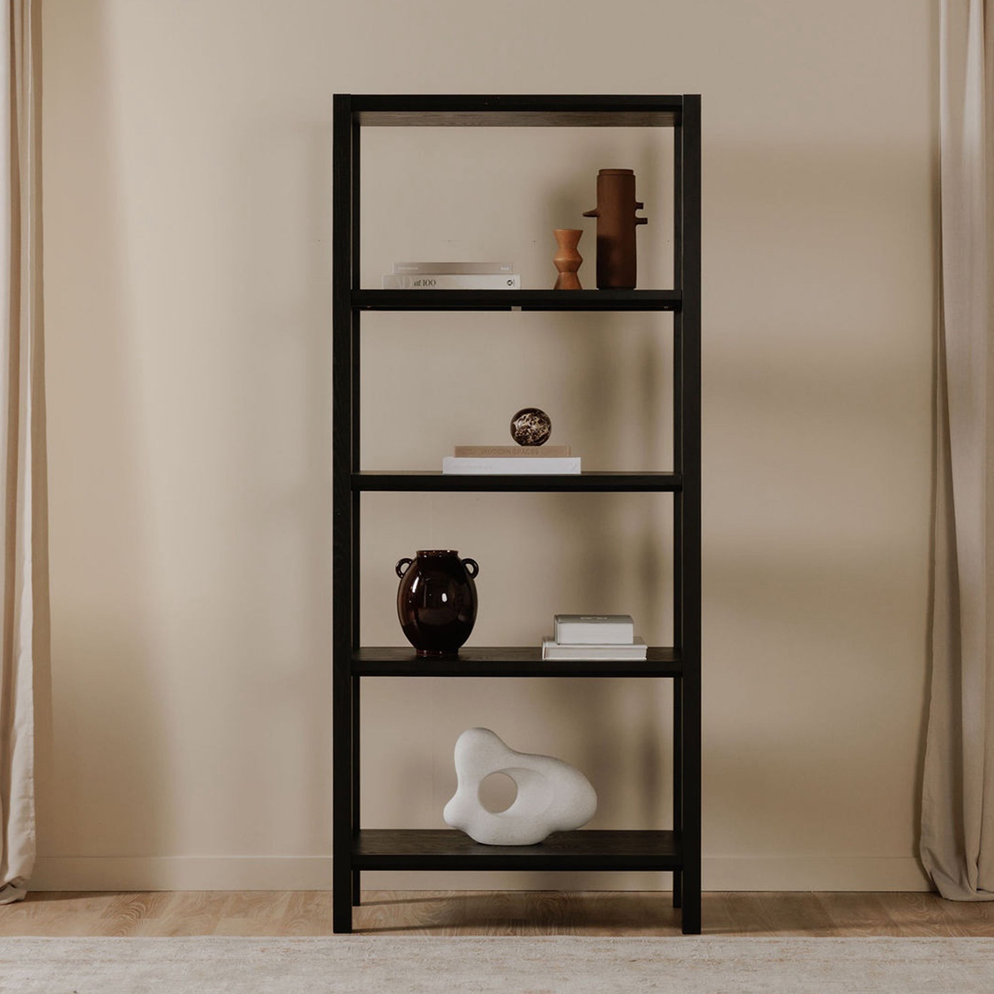 Nolan Bookcase Black - Central Designs