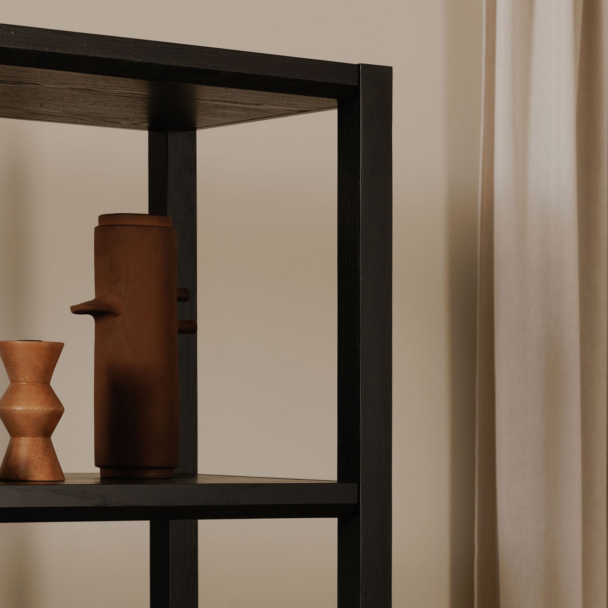 Nolan Bookcase Black - Central Designs