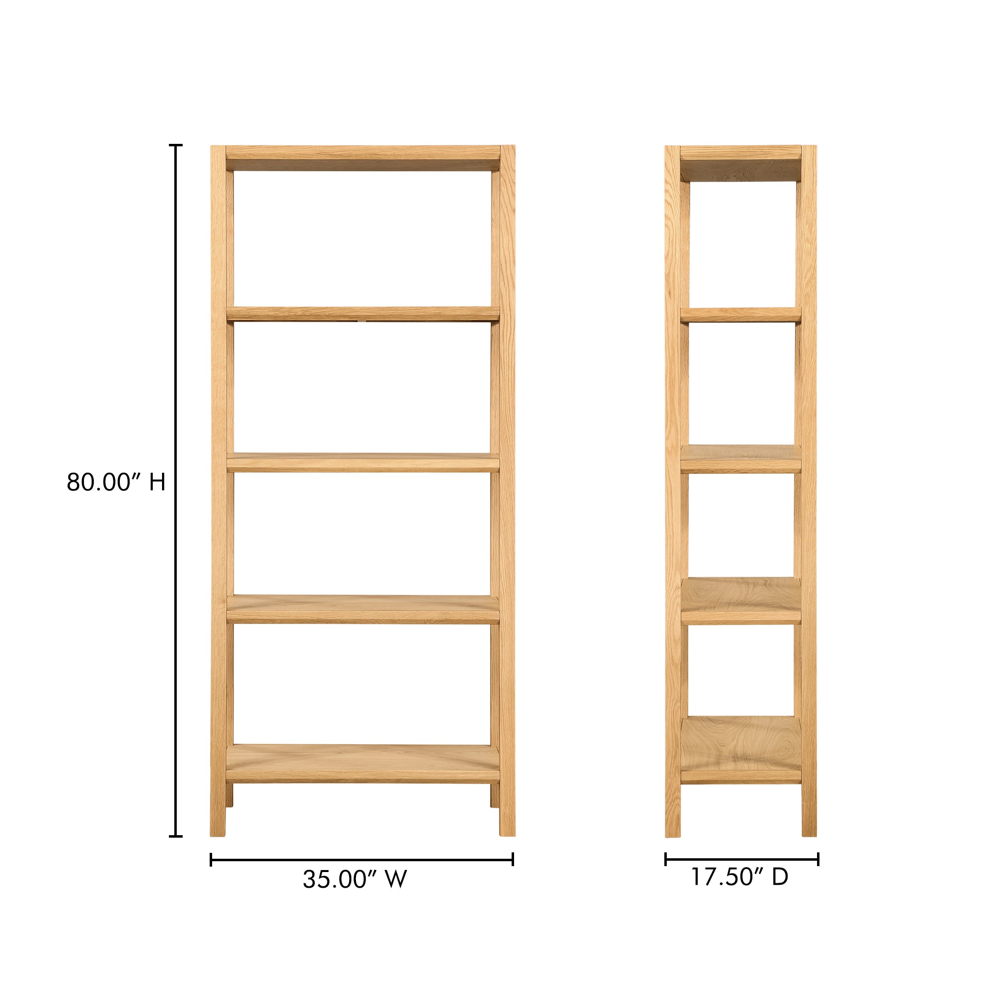 Nolan Bookcase Natural - Central Designs