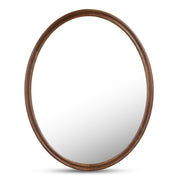 Alcott Oval Mirror Walnut