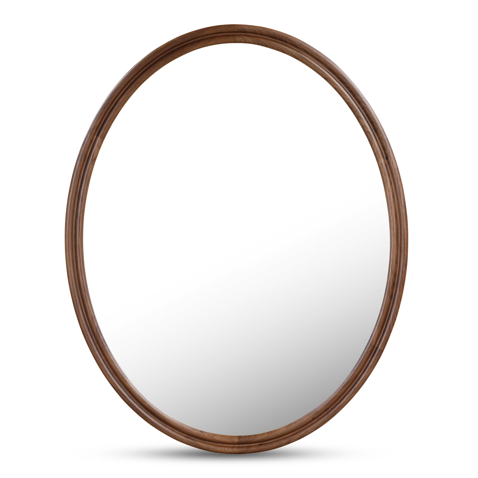 Alcott Oval Mirror Walnut