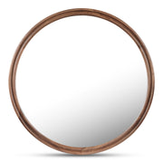 Alcott Large Round Mirror Walnut