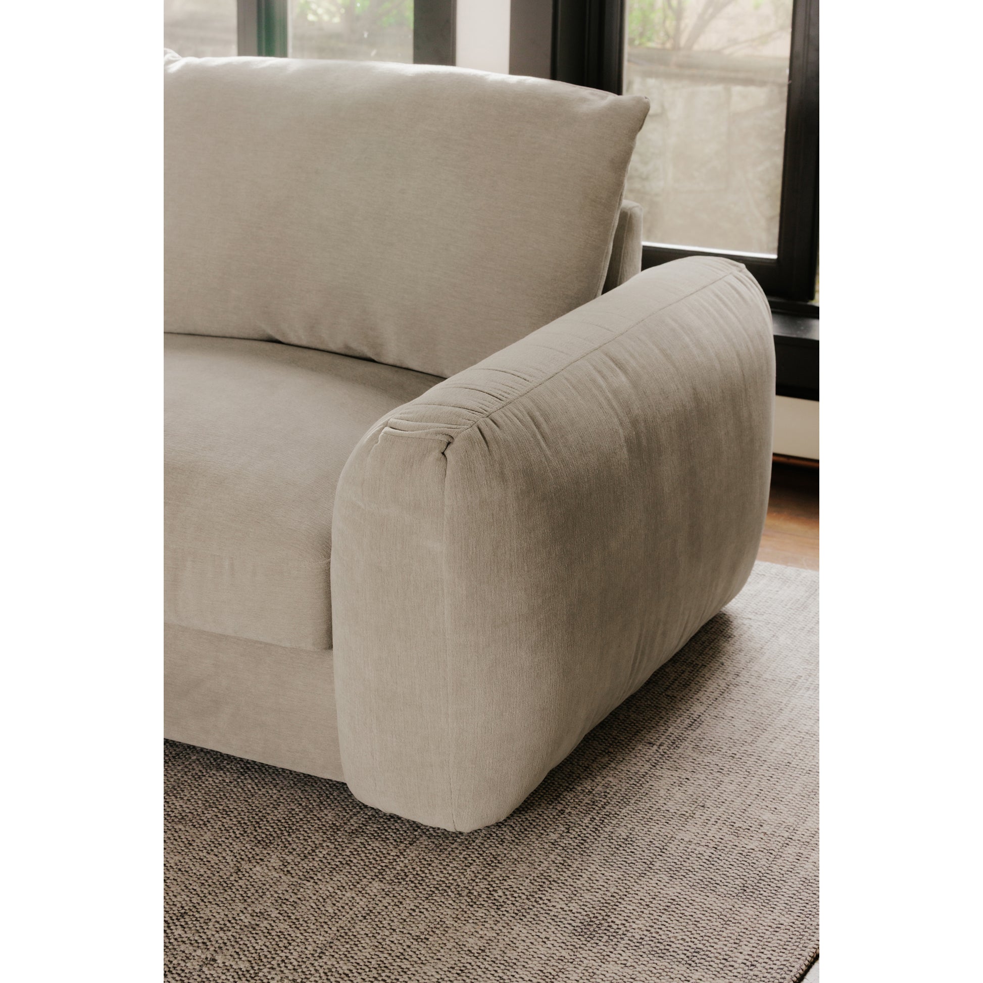 Berga Sectional Right Pebble - Central Designs