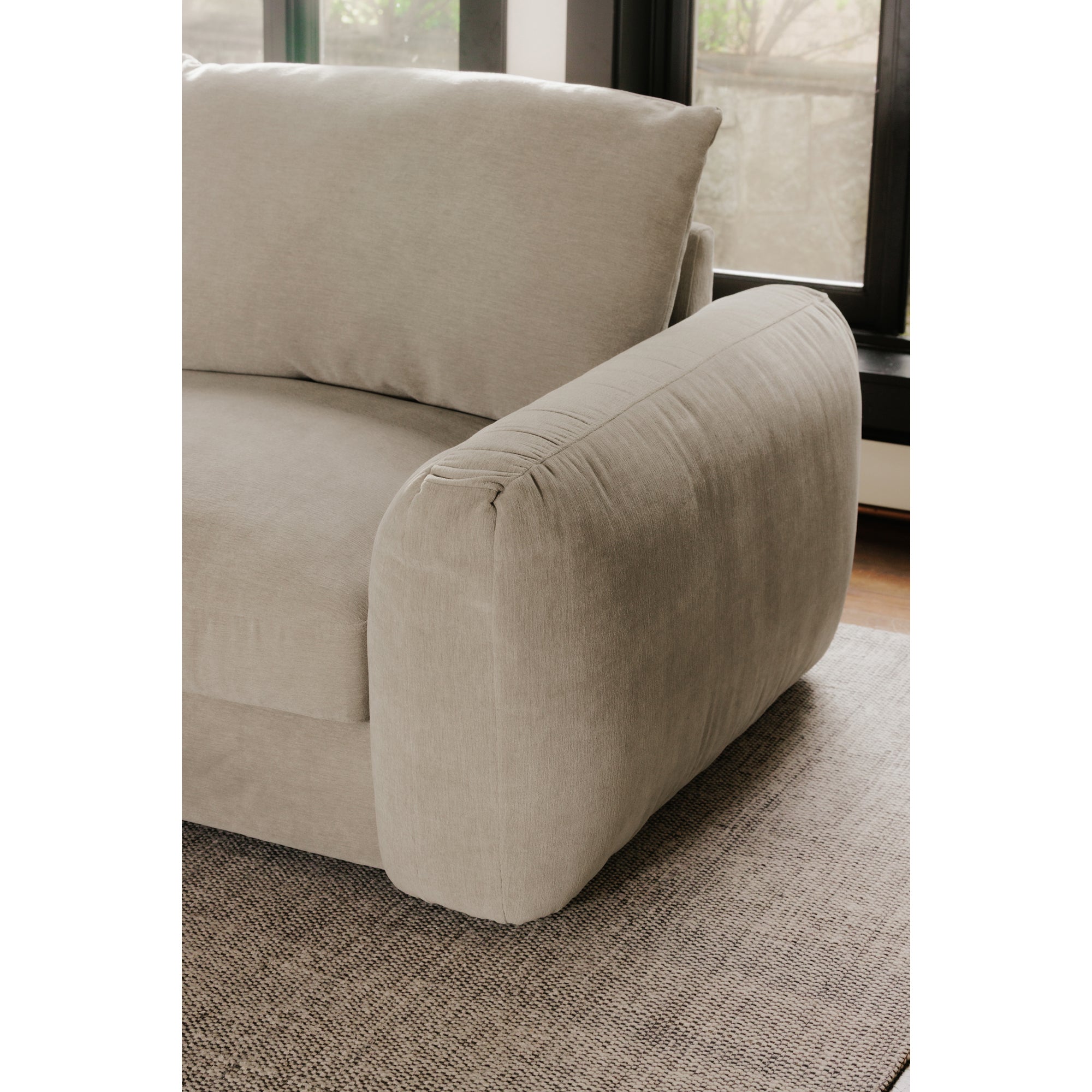 Berga Sectional Right Pebble - Central Designs