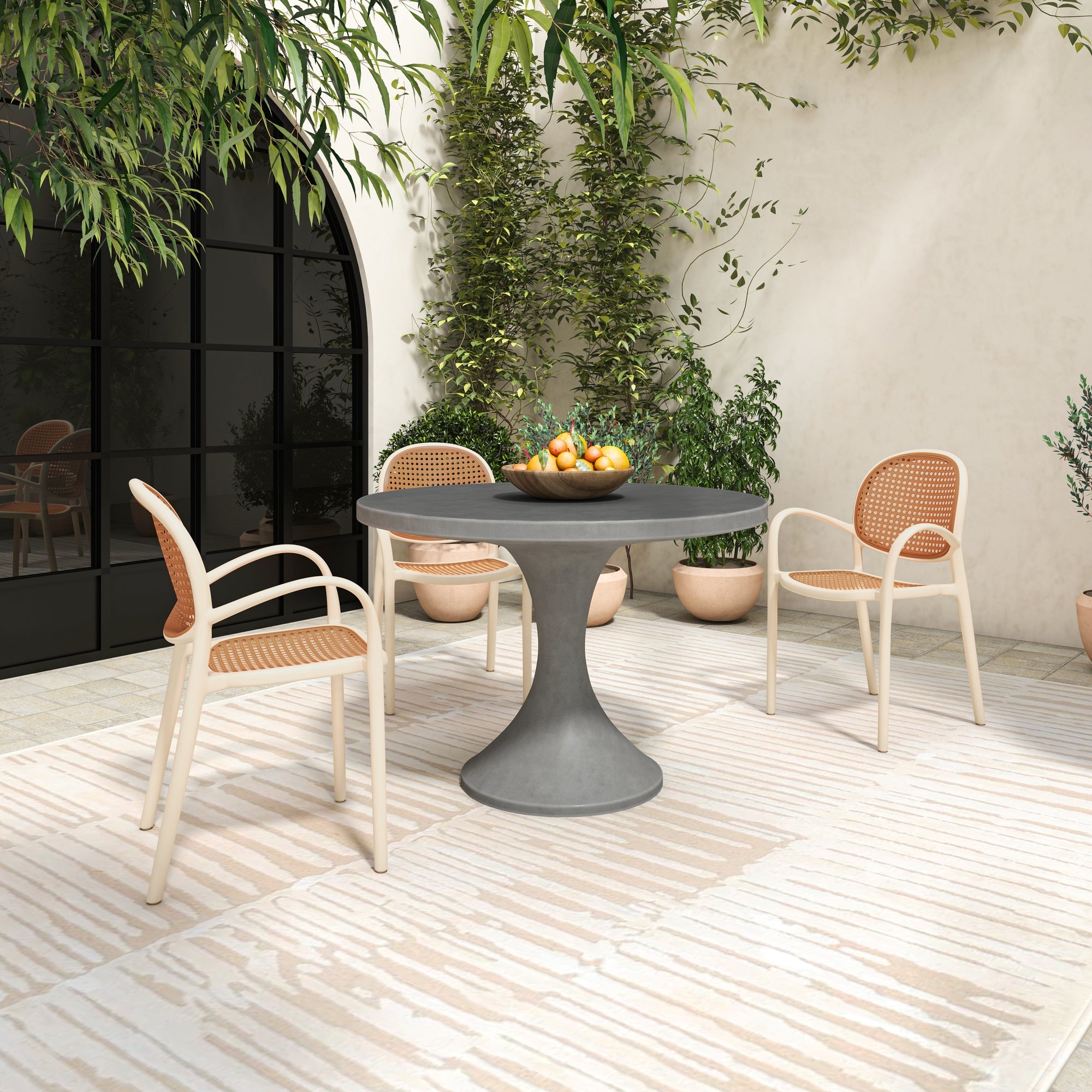 Isadora Outdoor Dining Table Grey - Central Designs