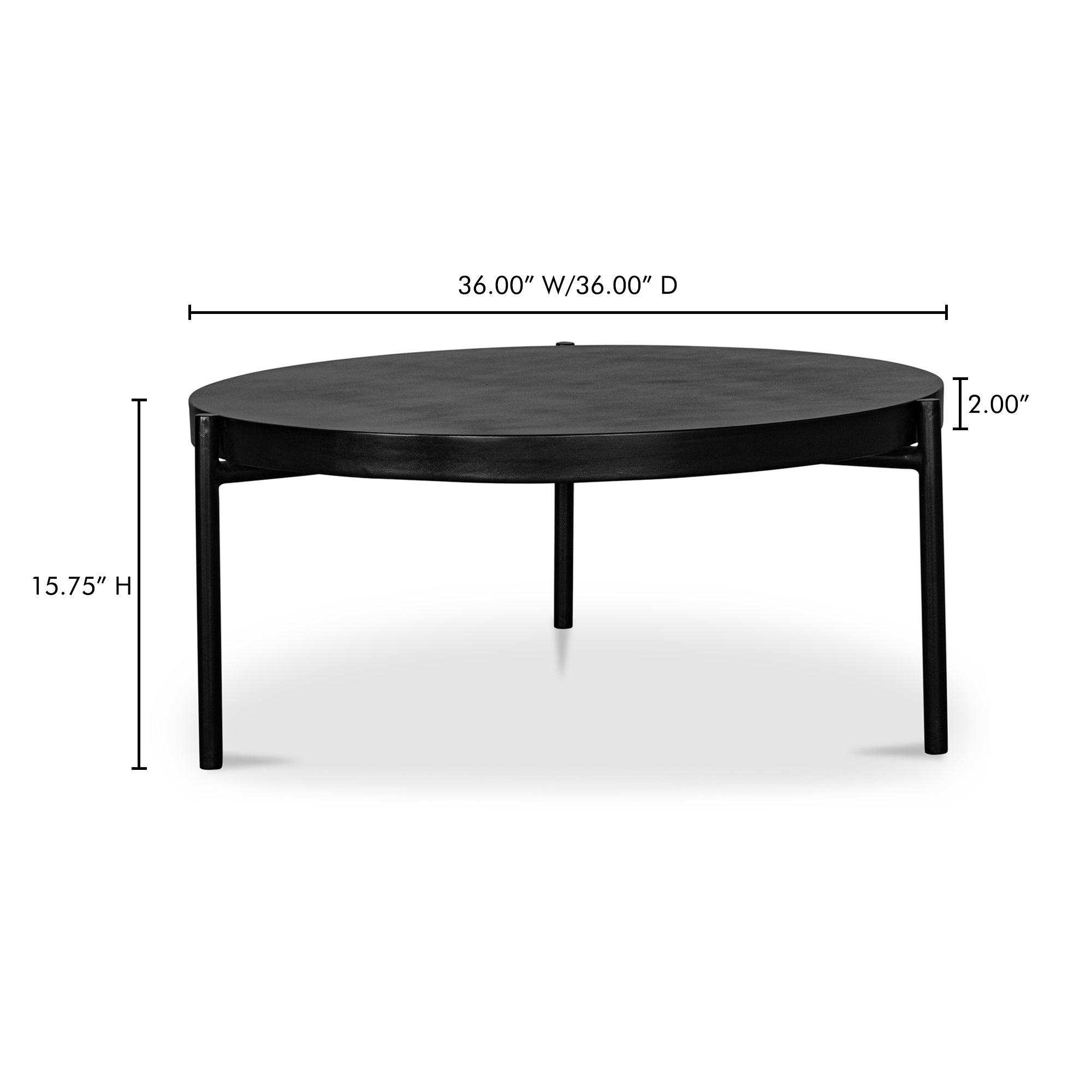 Mendez Outdoor Coffee Table Black - Central Designs