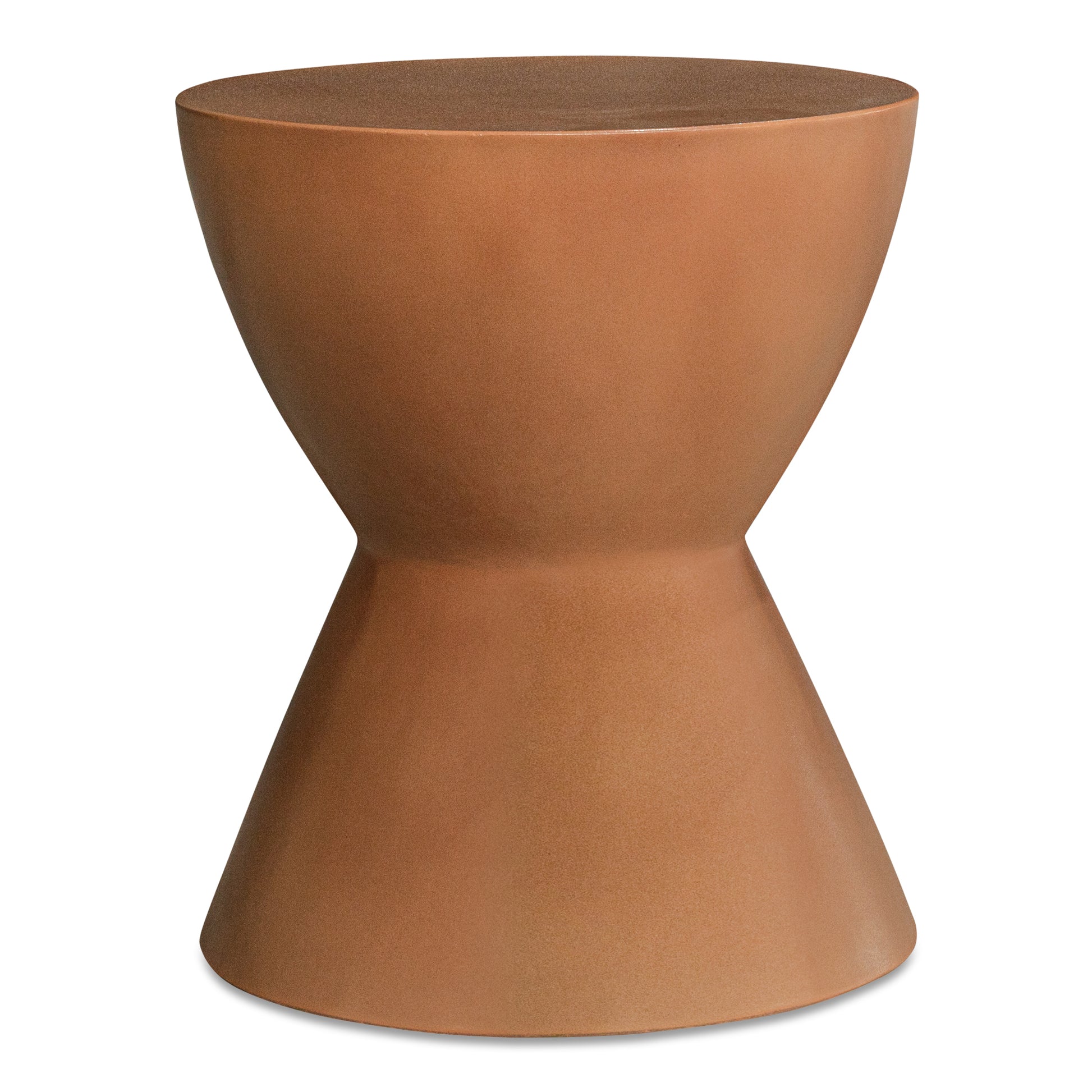Hourglass Outdoor Stool Terracotta - Central Designs